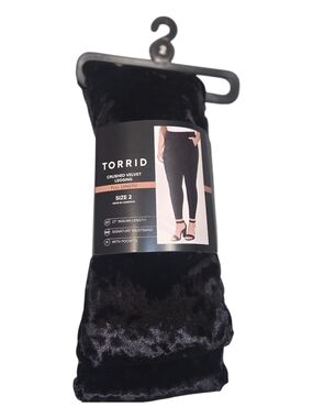 Torrid Crushed Velvet Legging - Black